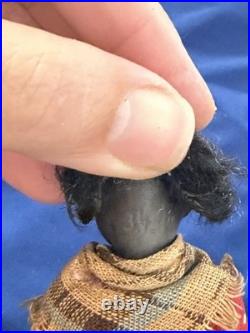 Vintage Black Americana Dollhouse Scene Miniature Dolls Furniture Lot