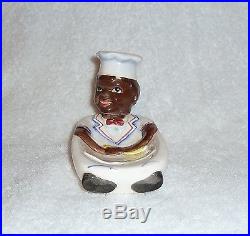 Vintage Black Americana Lefton Nodder Spoon Rest Mammy Chef Sambo Figure