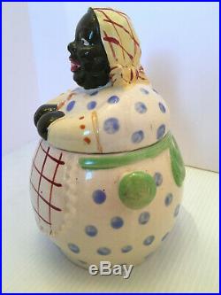 Vintage Black Americana Mammy Biscuit Cookie Jar