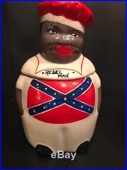 Vintage Black Americana Rebel Man And Mammy Mccoy Cookie Jars