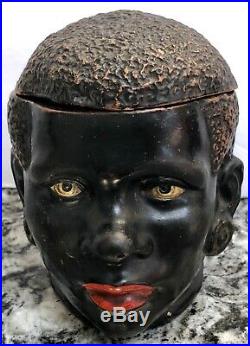 Vintage Black Americana / Tobacciana Black Mans Headtobacco Jarterra Cotta