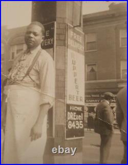 Vintage Black Chicago History Southside African American Business Photo Signs