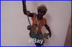 Vintage Blackamoor Nubian Candelabra statue