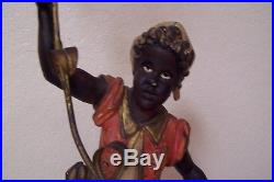 Vintage Blackamoor Nubian Candelabra statue