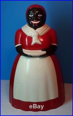 Vintage Brown Americana Aunt Jemima Cookie Jar F & F Mold & Die Works Dayton, OH