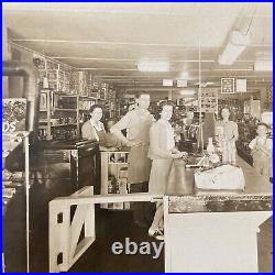Vintage Cabinet Photo 1940s General Country Store Interior Family Business