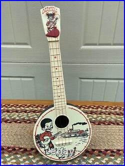 Vintage Carnival Banjo Childs Toy Black Americana