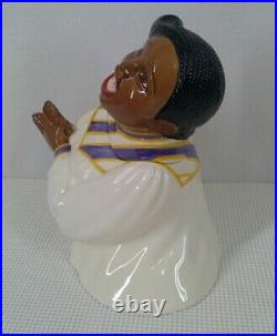 Vintage Clay Art Gospel Singer Cookie Jar Black Americana 1996 With Box