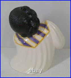 Vintage Clay Art Gospel Singer Cookie Jar Black Americana 1996 With Box