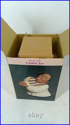 Vintage Clay Art Gospel Singer Cookie Jar Black Americana 1996 With Box