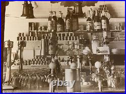 Vintage Coca Cola Sign Soda Jerk Soda Fountain Ice Cream Parlor B & W Photograph