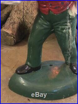 Vintage Concrete Jocko Lawn Statue