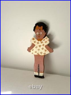 Vintage Cutout Folk Art Primitive Figures, Set Of 5, Dogs, Black Americana