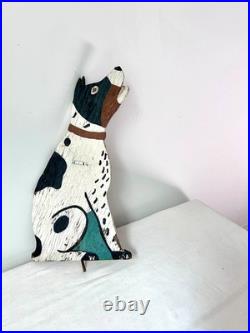 Vintage Cutout Folk Art Primitive Figures, Set Of 5, Dogs, Black Americana