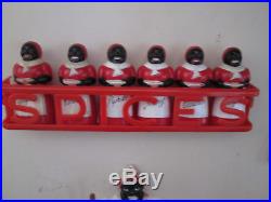 Vintage F & F Aunt Jemima Spice set with Red Spices Spice Rack