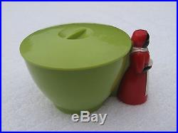 Vintage F&F Mold & Die Works Rare Prototype Light Green Aunt Jemima Sugar Bowl