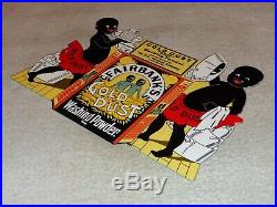 Vintage Fairbank's Gold Dust Washing Powder Twins Black Americana 12 Metal Sign