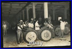 Vintage Gelatin Silver Photo Rum Workers in Havana Cuba 1947 Occupational