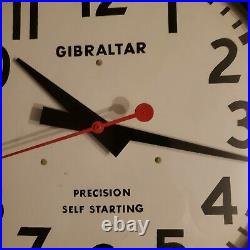 Vintage Gibraltar Wall Clock Dated December 1958 Running well circular