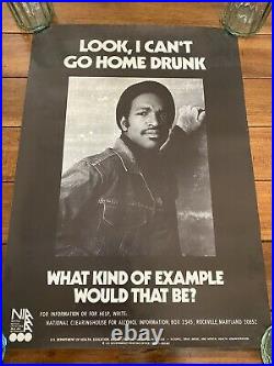 Vintage Government Alcohol Abuse School Prevention Poster African American