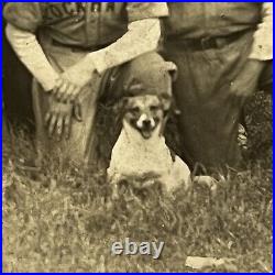 Vintage Group Photograph Men Baseball Team Pennant Winners Dog Lockhart SC 1930