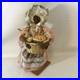 Vintage Handmade Folk Art Doll Black Americana Mexican Native Woman With Basket