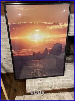 Vintage Hoboken Shipyard Piers Waterfront Fluorescent light box 38 x 50