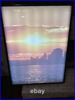 Vintage Hoboken Shipyard Piers Waterfront Fluorescent light box 38 x 50