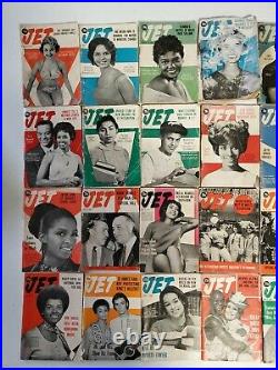 Vintage Jet Magazines Lot of 35 Pocket Book 1956 -1970 RARE Ebony 50s 60s 70s