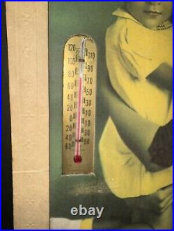 Vintage Jones Brothers Funeral Home Poughkeepsie NY Thermometer Black Americana