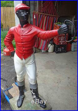 Vintage Lawn Jockey Statue Black Americana! PICKUP ONLY! NO SHIPPING