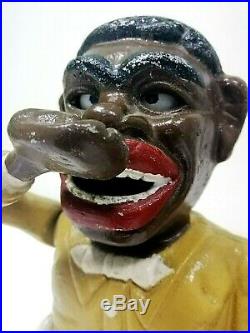 Vintage Mechanical Bank Jolly Boy Rare! Working. Original Painting