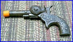 Vintage Original Sambo Cast-Iron Ives Toy Cap Gun-1887/1890-Black Americana