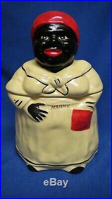 Vintage Pearl China Co Mammy Cookie Jar Black Americana