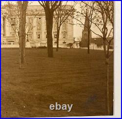 Vintage Photograph Wisconsin State Capitol McKillop Tiger Stripe Wood Frame