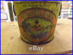 Vintage Pickaninny Peanut Butter Tin Black Americana