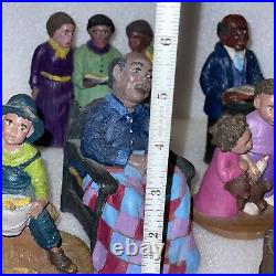 Vintage Rare JP Americana African American Resin Figurines Hand Painted Lot 80's