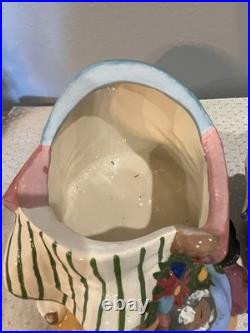 Vintage Rick Wisecaver Black Americana. Holiday Cookie Jar. 11
