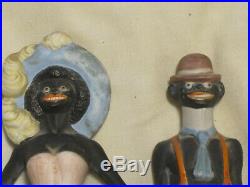 Vintage Schafer Vater Elongated Bisque Figure Mr. Adam and Mrs Eve