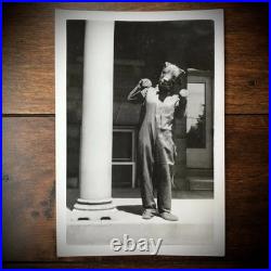 Vintage Snapshot photo ID'd Girl Wearing Bear Costume Halloween