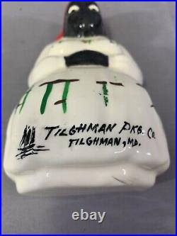 Vintage Tilghman MD Oyster Can Packing Co House Black Americana String Holder