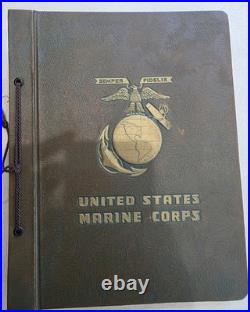 Vintage United States Marine Corps Photograph Album From 1950s with Photos