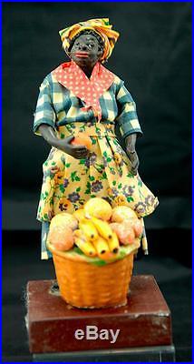 Vintage Vargas Black Wax Doll Figure New Orleans