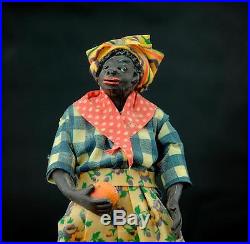 Vintage Vargas Black Wax Doll Figure New Orleans
