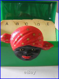 Vintage green Aunt Jemima Recipe Box with cards