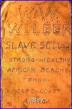 Vintage slave tag charleston s. C. Slave auctioneer