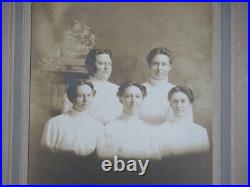 Vtg 1900s Photograph Photo Buckingham Sisters Illinois Ida Lizzie Josie Minnie