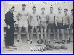 Vtg 1940s USS COLORADO Navy Boxing Team Photograph RARE Photo OOAK Military