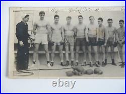 Vtg 1940s USS COLORADO Navy Boxing Team Photograph RARE Photo OOAK Military