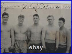 Vtg 1940s USS COLORADO Navy Boxing Team Photograph RARE Photo OOAK Military